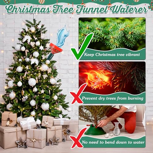 Dreyoo 44-Inch Adjustable Christmas Tree Watering Funnel & Stick System