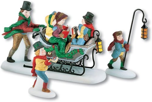 Dept 56 Dickens Village - Caroling with the Cratchit Family Figurine | Charming Holiday Decor
