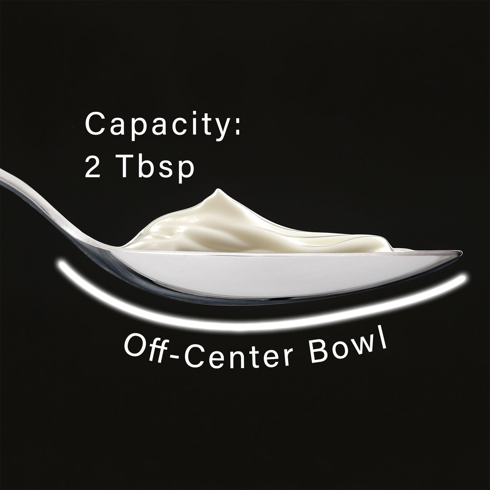 CURISEW Chef Kunz Spoon | Silver Stainless Steel 2 Tbsp Basting Spoon, 9 Inch Solid Sauce Spoons, Big Serving Spoons Stainless Steel, Plating & Quenelle & Cooking