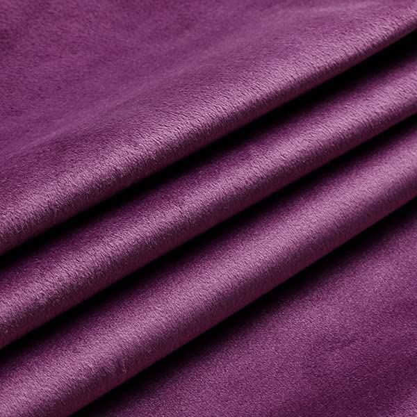 NiNi ALL Purple Velvet Throw Pillow Covers 22x22in (Pack of 2) Decorative Cushions
