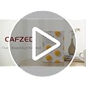 Cafzed Black Electric Mug Warmer for Desk - 30W Temperature Display, Auto Shutoff