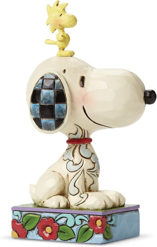Enesco Peanuts Collection by Jim Shore | Snoopy & Woodstock Figurine - Handcrafted 5-Inch Collectible Decor