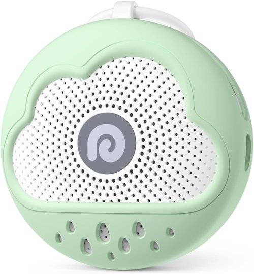 Dreamegg White Noise Machine - Portable Sound Device with 21 Soothing Sounds & Safe Silicone Cover | Ideal for Baby Sleep (Green)