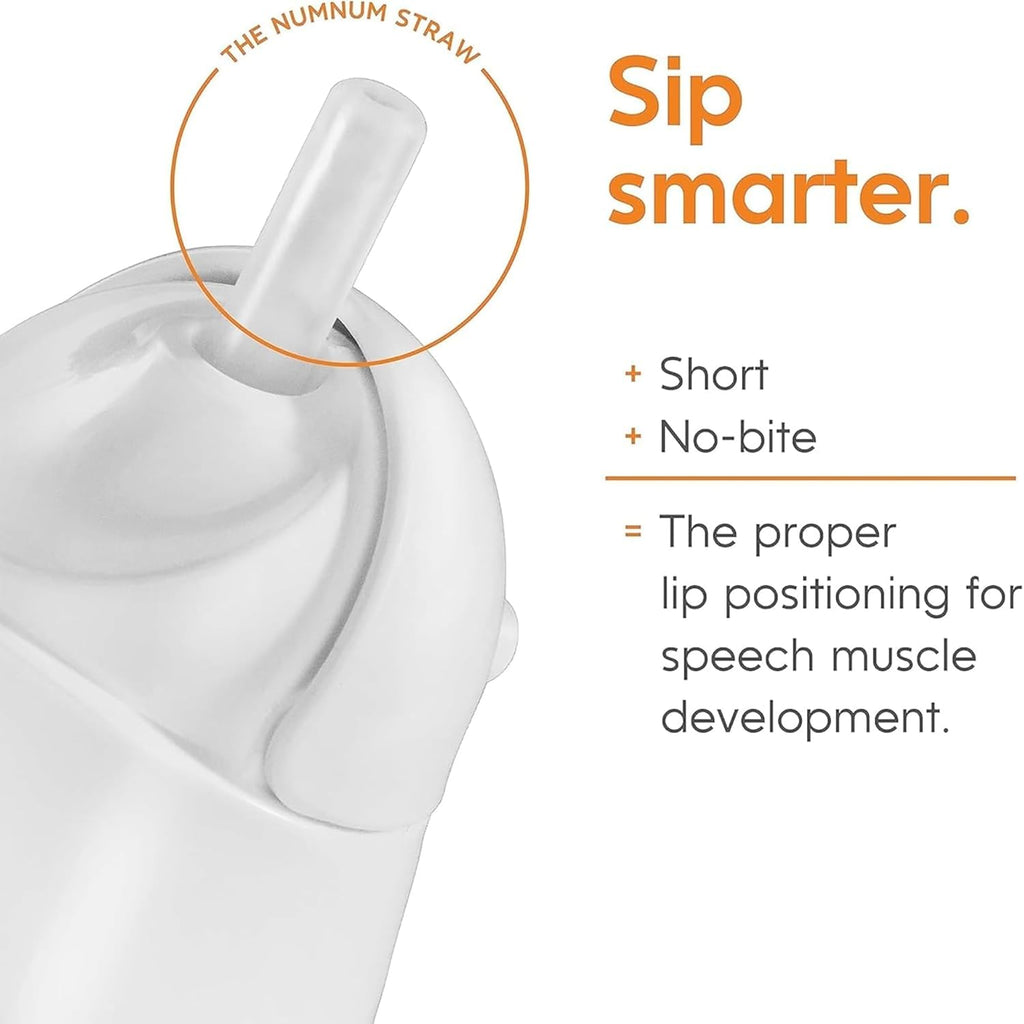 NumNum Baby Spoons Set & Baby Straw Training Cup Bundle - Perfect for Early Feeding