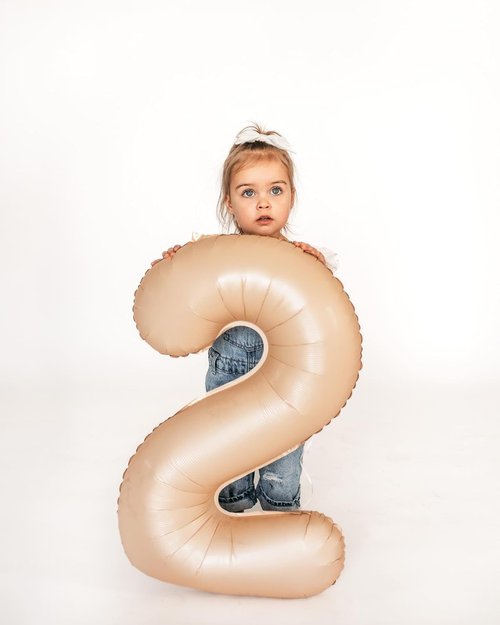 Light Brown Number Balloon - 40 Inch Tan 0 Balloon | Khaki Beige Birthday Decorations & Party Supplies