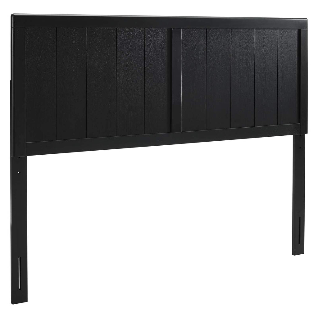 Modway MOD-6217-BLK Robbie Full Wood Headboard, Black