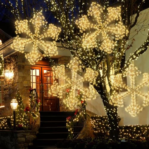 Unlemoni 59" Snowflake Light with 864 LED - Window/Outdoor Christmas Decoration (Variation: 59 inch)