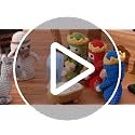 Qunclay 8-Piece Handmade Crochet Nativity Set for Christmas Decorations