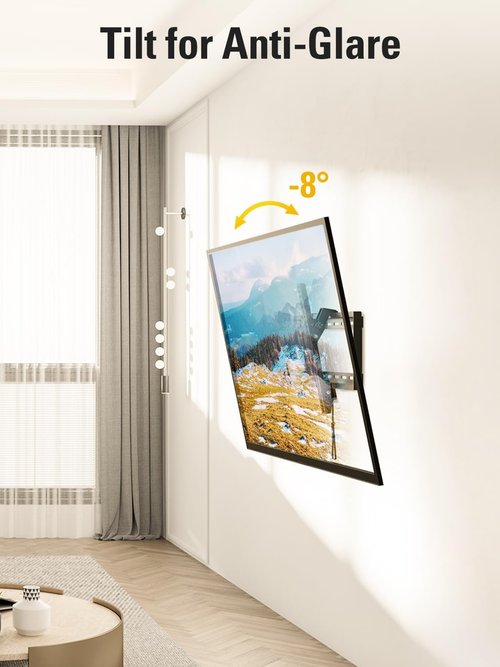Mounting Dream TV Wall Mount - Universal Tilt for 37-75 Inch TVs | 132lbs Capacity, Max VESA 600x400mm