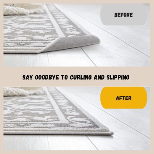 Gripper | Double-Sided Anti-Slip Rug Tape - 16-Pack for Hardwood Floors & Tiles, Prevents Sliding