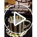 Green 8oz Ceramic Coffee Mug with Saucer – Hand-Painted Striped Espresso Cup