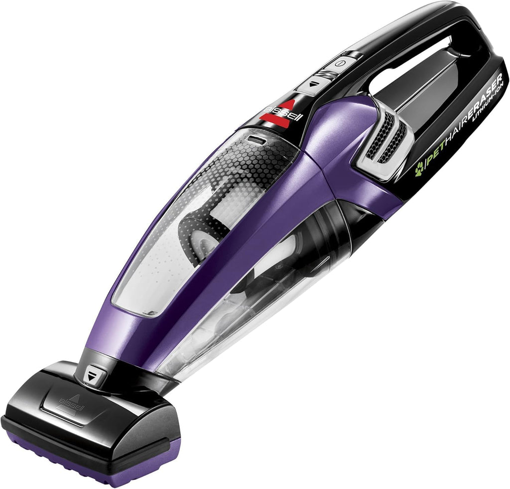 Bissell Pet Hair Eraser Cordless Hand Vacuum - Lithium Ion, Easy-Empty Dirt Bin, Upholstery Tool Included