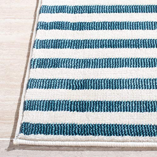 SAFAVIEH Orwell Collection Accent Rug - 2'2" x 5', Rust & Yellow, Mid-Century Modern Abstract Design, Non-Shedding & Easy Care, Ideal for High Traffic Areas in Entryway, Living Room, Bedroom (ORW368P)