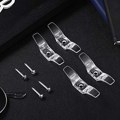 12 Sets Clear Blind Cord Cleats with Screws for Window Safety