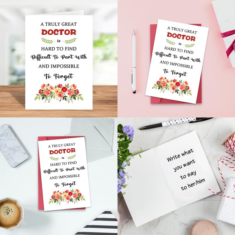 Doctor Appreciation Thank You Card - Doctor Retirement Birthday Christmas Gift for Medical Staff - Variation: Doctor