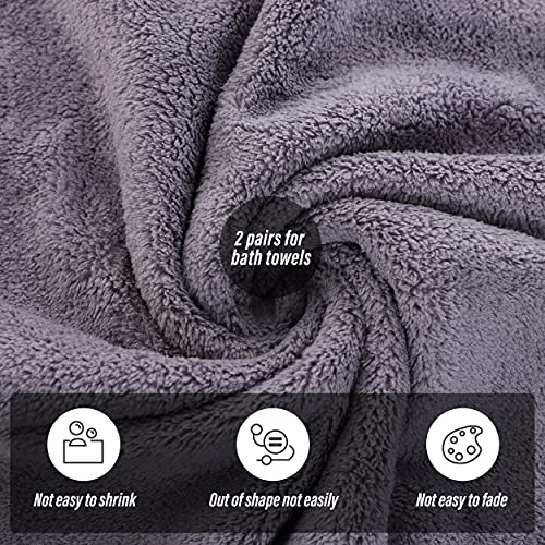MOONQUEEN Microfiber Bath Towel Set, 2 Pack - Quick Dry & Absorbent