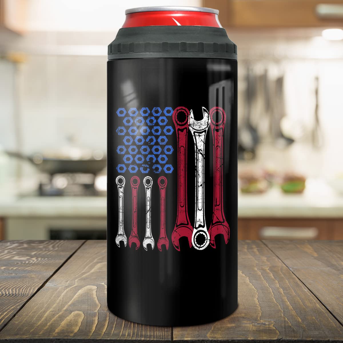 winorax Mechanic 4-in-1 Tumbler Can Cooler Gifts for Mem Dad Uncle Fathers Day 12oz Mechanics Tumblers Stainless Steel