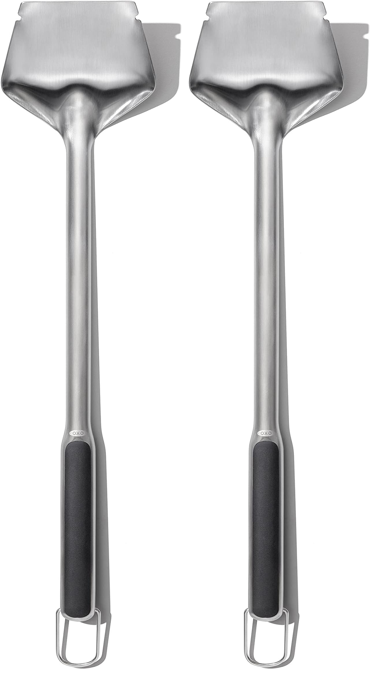 OXO Good Grips Grate Lifter Coal Rake, 2Coal Shovel & Rake, Stainless Steel (Pack of 2)