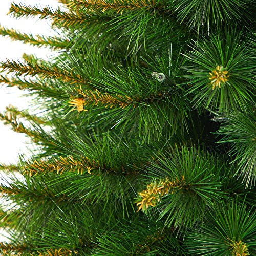 Nearly Natural 3.5ft New England Pine Artificial Christmas Tree with 50 Clear Lights