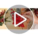 Suncalla 24 Pcs Christmas Berry Picks with Pinecones Holly - Holiday Decor