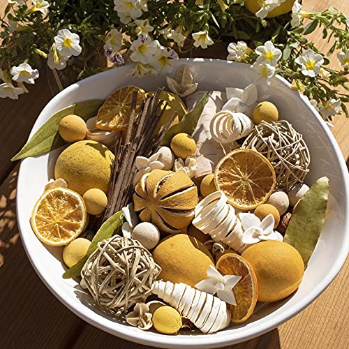 Lemon Zest & Thyme Scented Potpourri - 20 oz Decorative Citrus Spice Blend