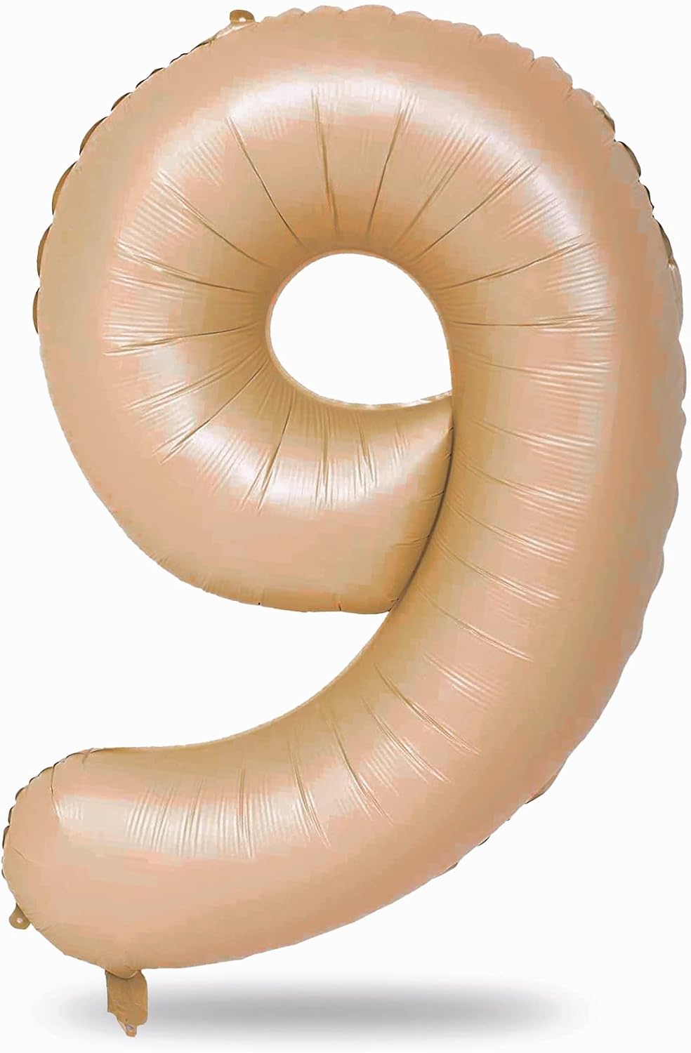 Skiennix 40-Inch Nude Number 9 Balloon - Neutral Foil Balloon for 9th Birthday Celebrations