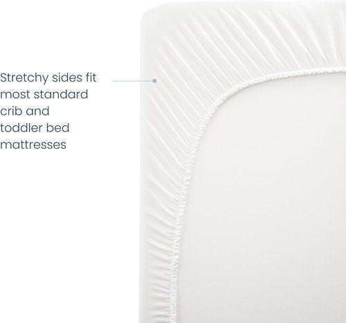 HALO Crib Mattress Cover - Breathable Quilted Mesh, Waterproof, Universal Fit for Cribs & Toddler Beds