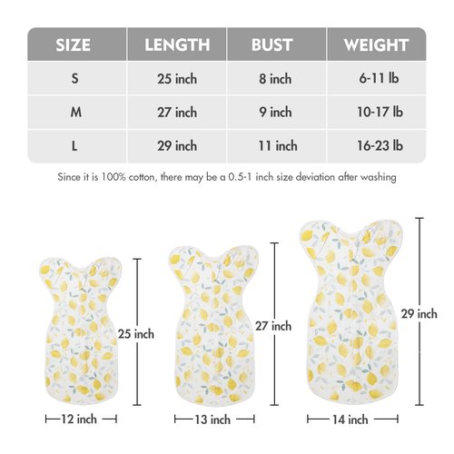 ANYEDDE Baby Swaddle Sleep Sacks 0-3 Months - Transitional Swaddles Bag with Arms Up Design, Newborn Sleep Sack, Nursery Swaddling Blankets, Infants, Breathable Soft(Small)