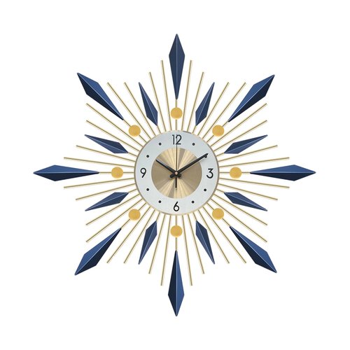 Ergocar Wall Clock, Stylish and Simple Large Decorative Kitchen Wall Clock, No Tick Silent Modern Metal Wall Clock, Suitable for Living Room, Office