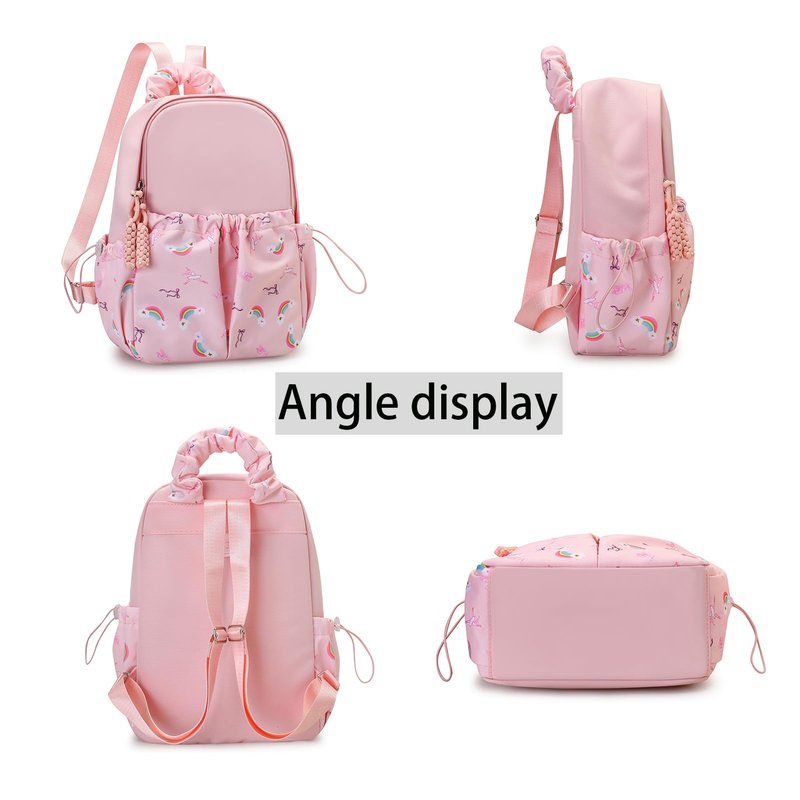 Yitengteng Ballet Backpack Rainbow Prints,Ittle Girls Ballerina Bag,Adorable Pink Kids Backpack for Kindergarten or Primary School (Purple)