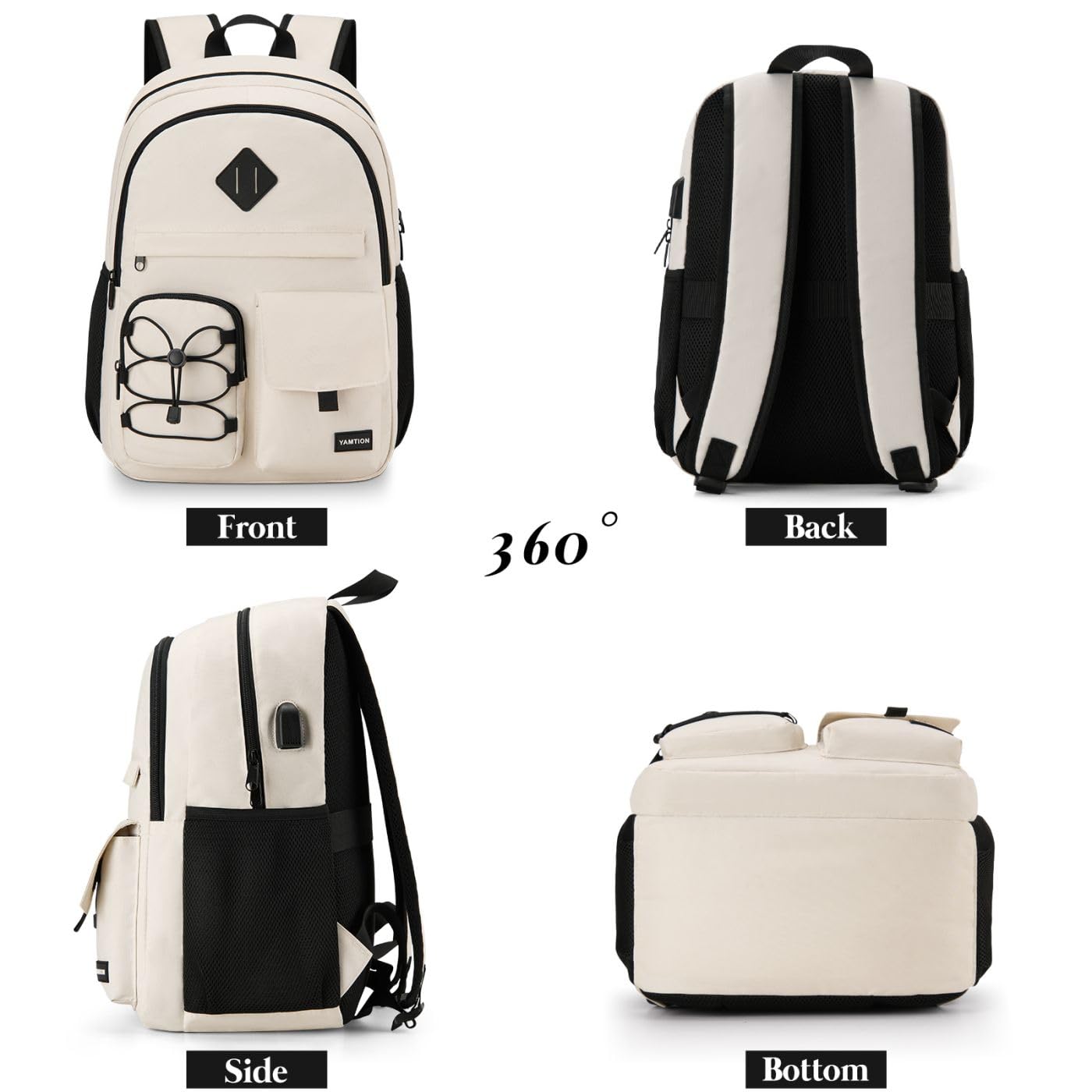 YAMTION School Backpack for Women,Bookbag for Teen Girls Backpack College Laptop School Bags,Mochilas Mujer Morrales Escuela