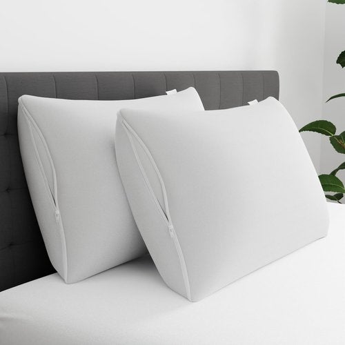 AllerEase Pillow Protectors Set of 4 - Advanced Allergy Protection, Moisture Wicking - Premium Polyester, Zippered Design