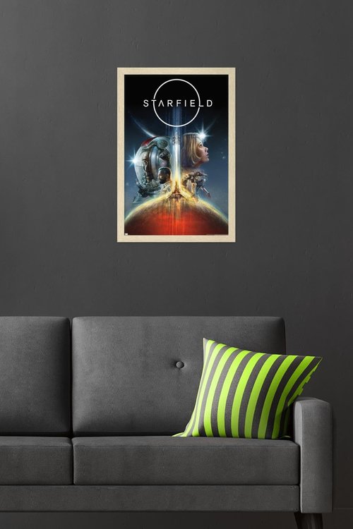 Trends International Starfield - Key Art Wall Poster, 22.4L x 14.7W, Blonde Framed Version