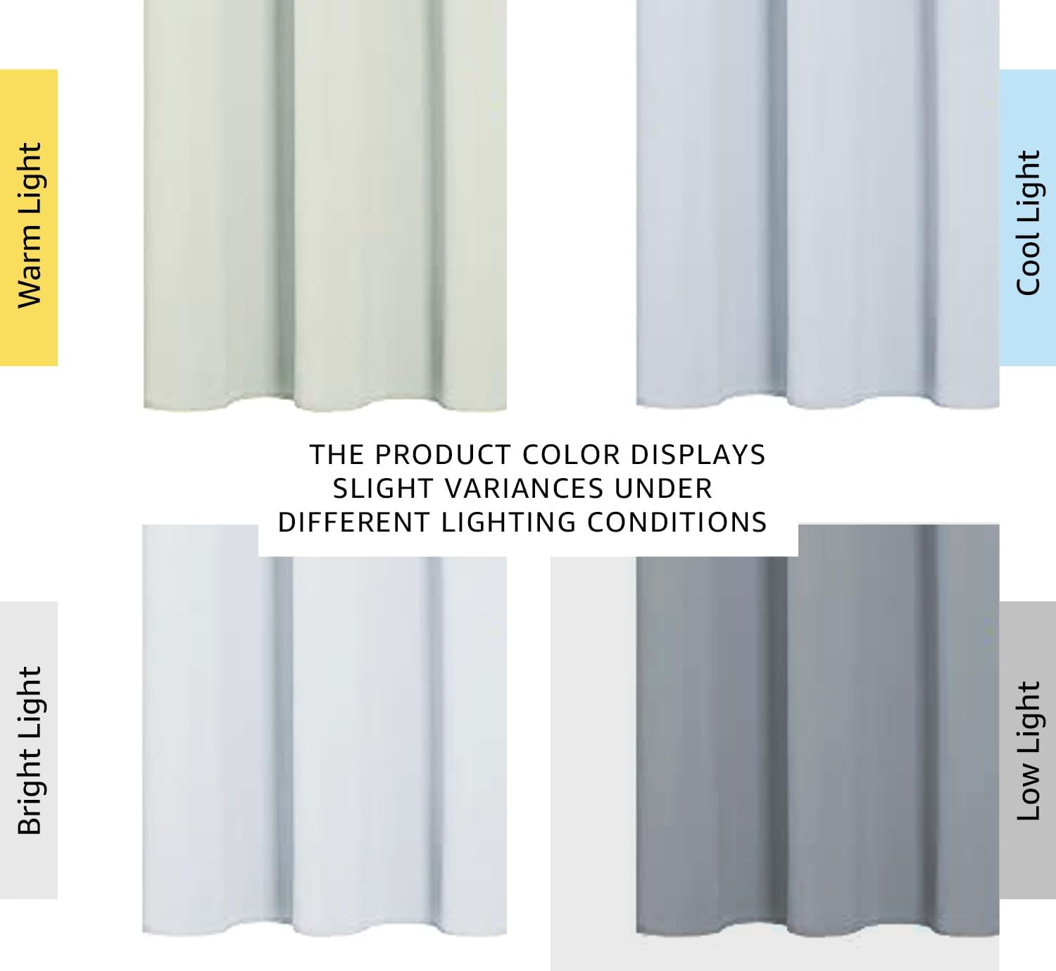 NICETOWN Thermal Insulated Grommet Room Darkening Curtains - 2 Panels, 42" x 63", Platinum-Greyish White