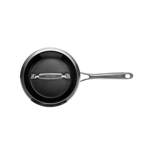 TECHEF - Onyx Collection - 2-quart Saucepan with Glass Lid, coated with New Teflon Platinum Non-Stick Coating (PFOA Free) (2-quart)