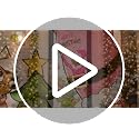 Pycat Pink Variation Christmas Window Decals Set with Green Santa & Tree - Easy Peel