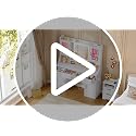 Large Vanity Desk with LED Mirror, RGB Cabinets, Drawers & Power Outlet