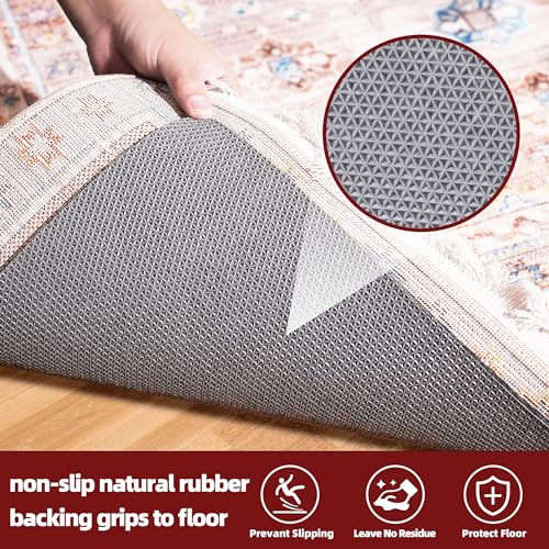 5x7 Ft Non-Slip Rug Pad, 1/4 Inch Thick Felt and Natural Rubber Gripper