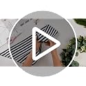 2 Pack Beige and White Stripe Wreath Sash for Front Door Porch Decor