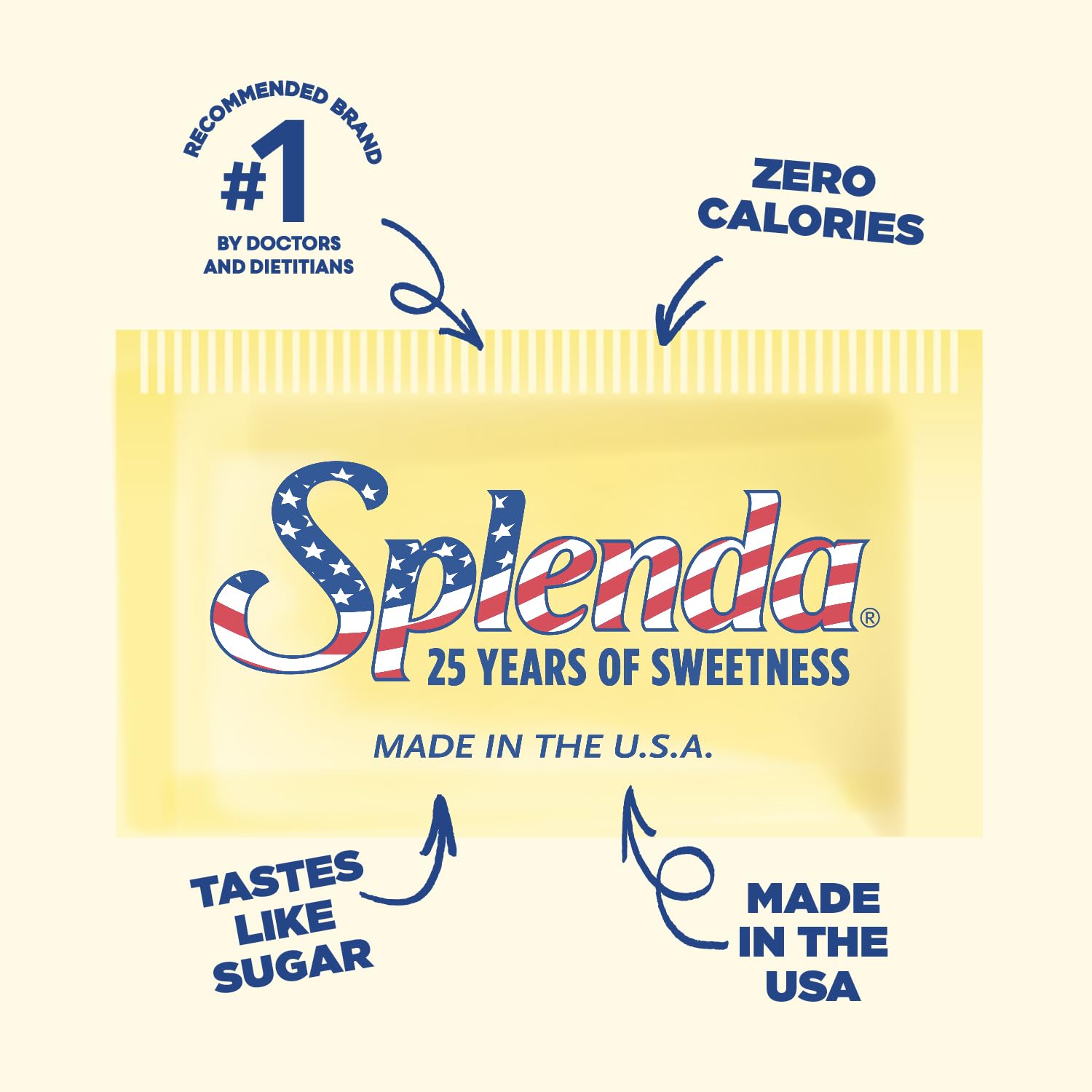 SPLENDA Zero Calorie Sweetener - 2000 Packets for Guilt-Free Sweetening