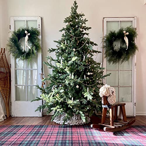 Fraser Hill Farm 6.5-Ft Foxtail Pine Unlit Christmas Tree - 59in Diameter (6ft 6in)