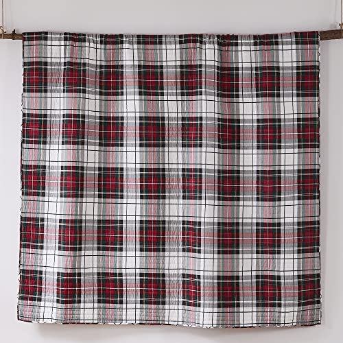 Spencer Plaid Quilt - King Size - Reversible Christmas Tartan