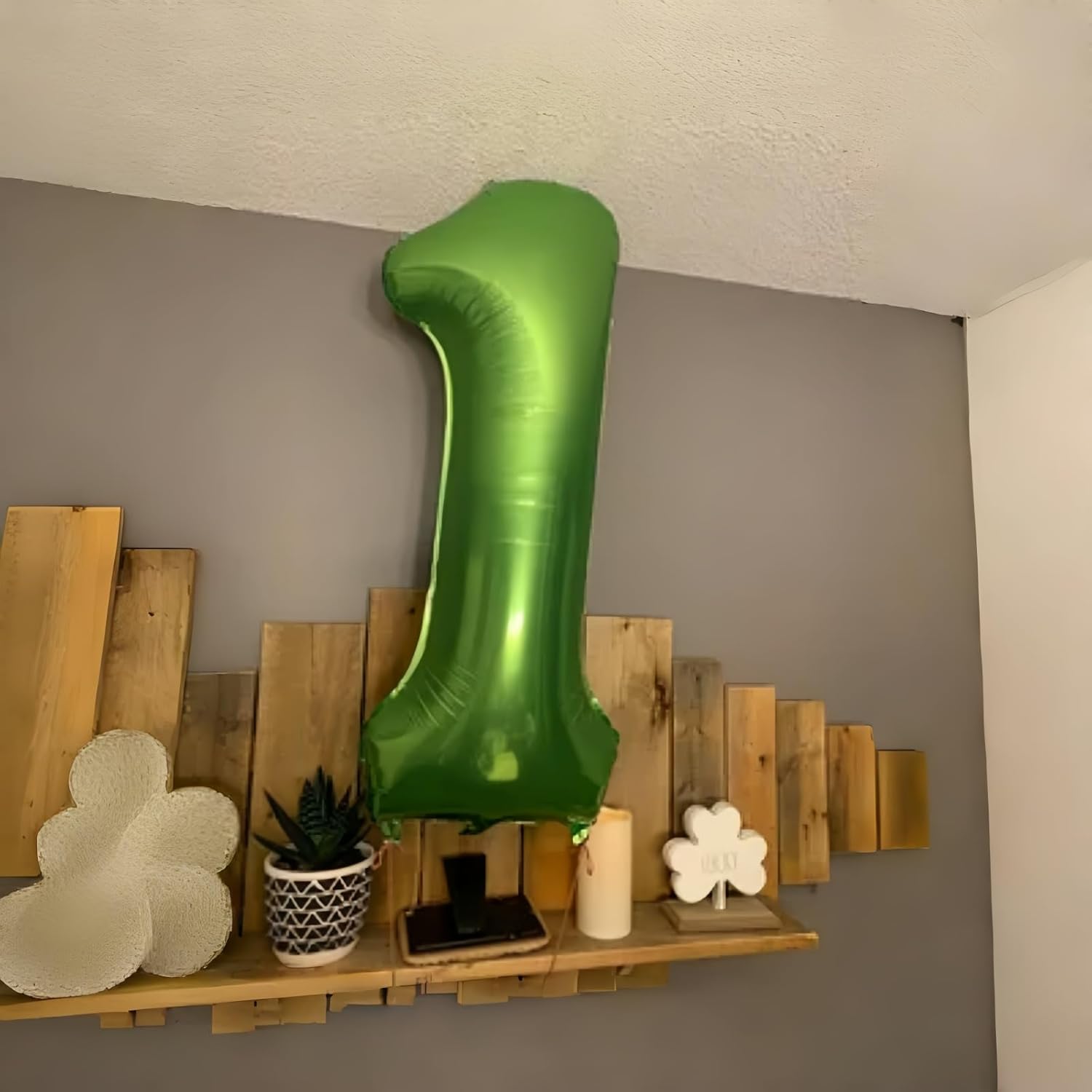 Regine Switzerland 40-Inch Green Number 9 Balloon - Large Foil Helium Decoration for Birthdays & Anniversaries