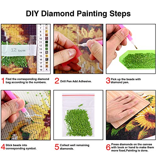 KTHOFCY 5D Diamond Painting Kit Full Drill for Adults & Kids - Christmas Garland 15.7x11.8 in