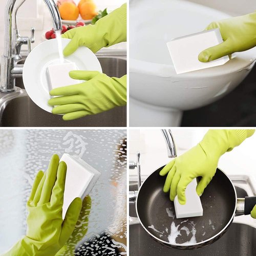 Magic Sponge Eraser | Extra Thick Melamine Cleaning Sponges - 100 Pack for Multi-Surface Use