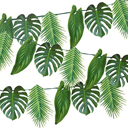 Talking Tables Palm Leaf Garland Tropical Party Decorations 8.5ft