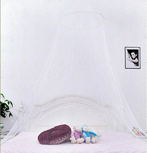 Hanging Bed Canopy Mosquito Net - Elegant White Lace Insect Screen