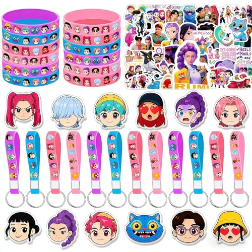 UKMPFGJ Pink 96 pcs Kpop Theme Party Supplies & Favors Set for Fans & Enthusiasts