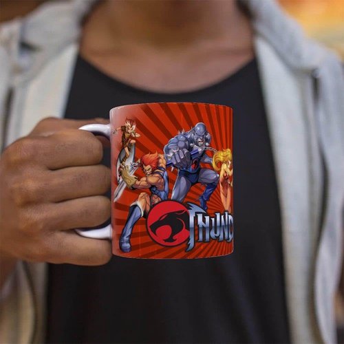 Trend Setters ThunderCats – Classic 80s Cartoon Collectible – Lion-O, Panthro, Cheetara – One 11 oz Ceramic Coffee Mug – Officially Licensed Merchandise – Perfect for Gifting or Collecting WMUG1729