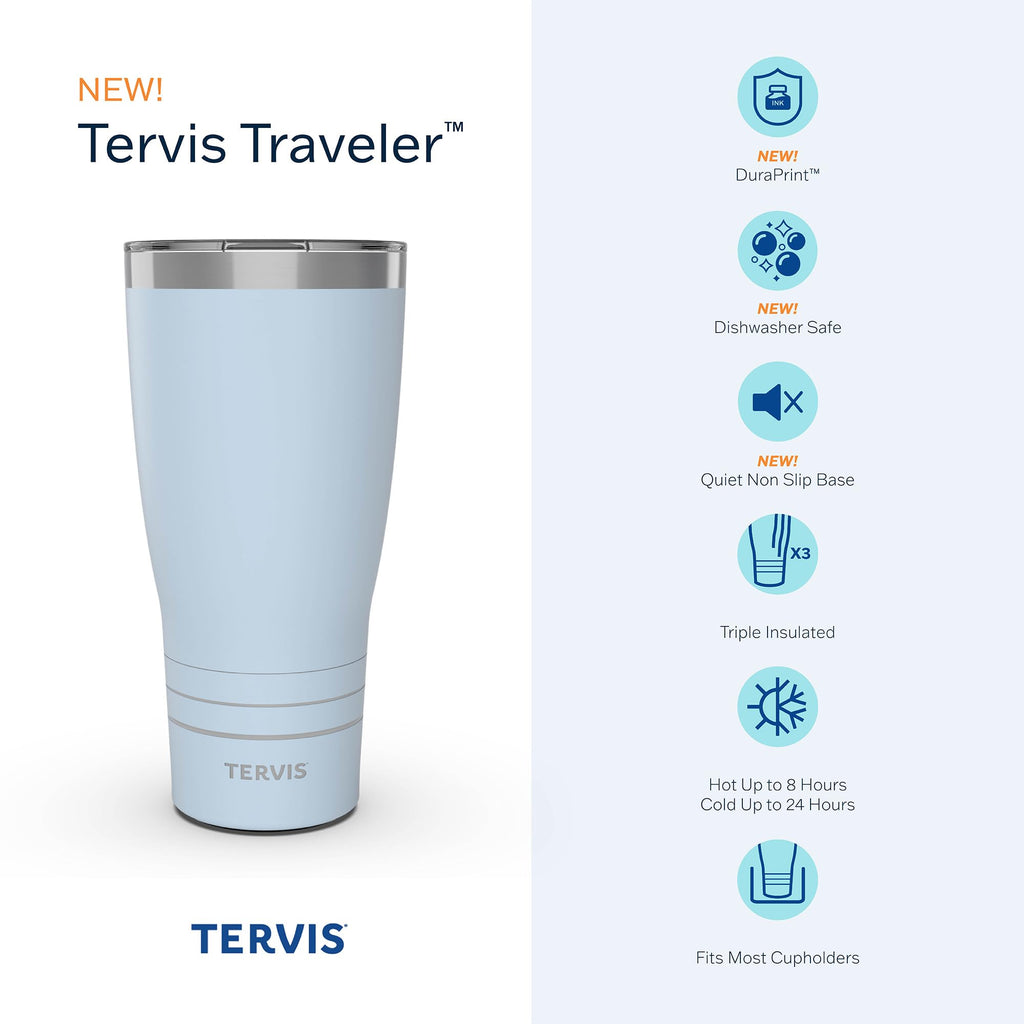 Tervis Traveler Game of Thrones - House of the Dragon - Scale Up Triple Insulated Tumbler Travel Cup Keeps Drinks Cold & Hot, 30oz, Stainless Steel